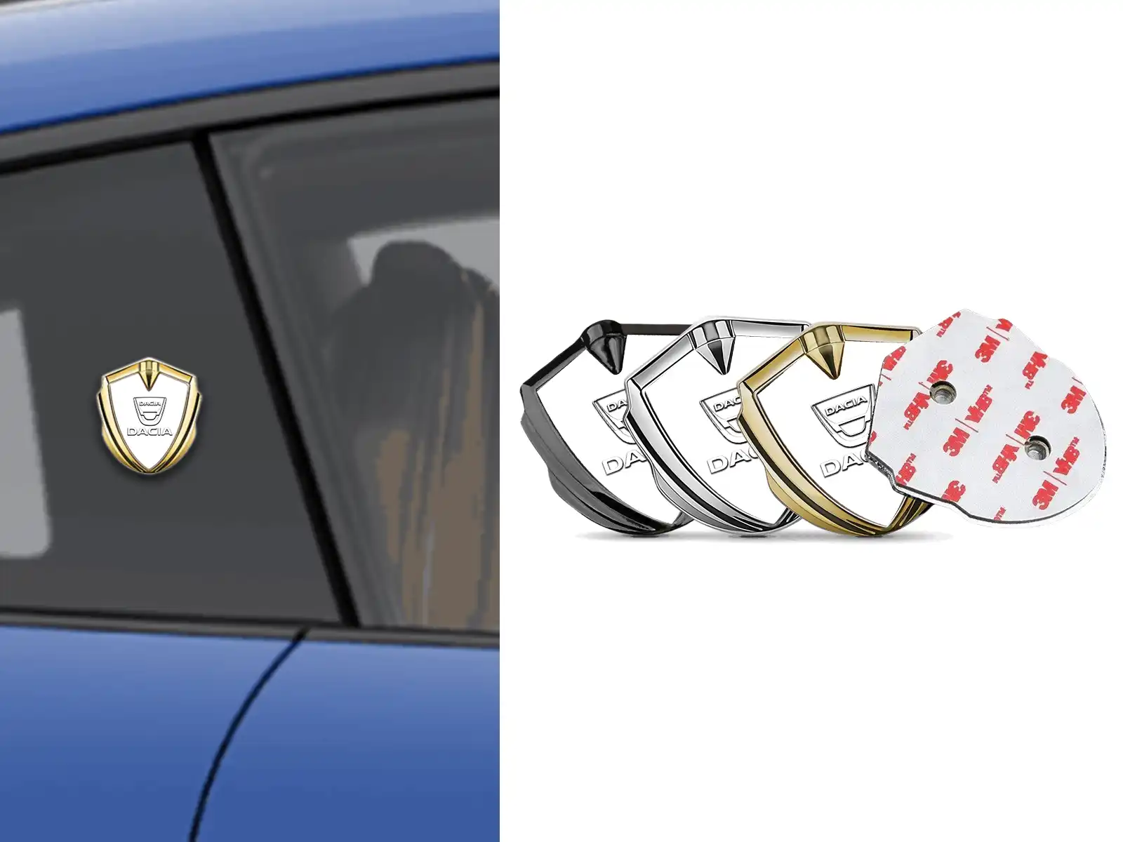 Dacia Emblème Silicone Insigne Design Luxe Alliage Bord